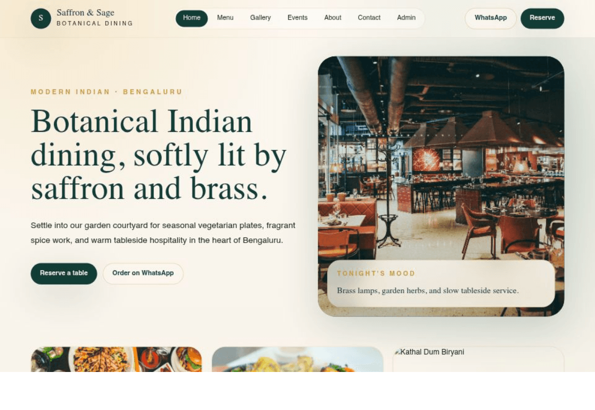 Restaurant Growth Website website development case study