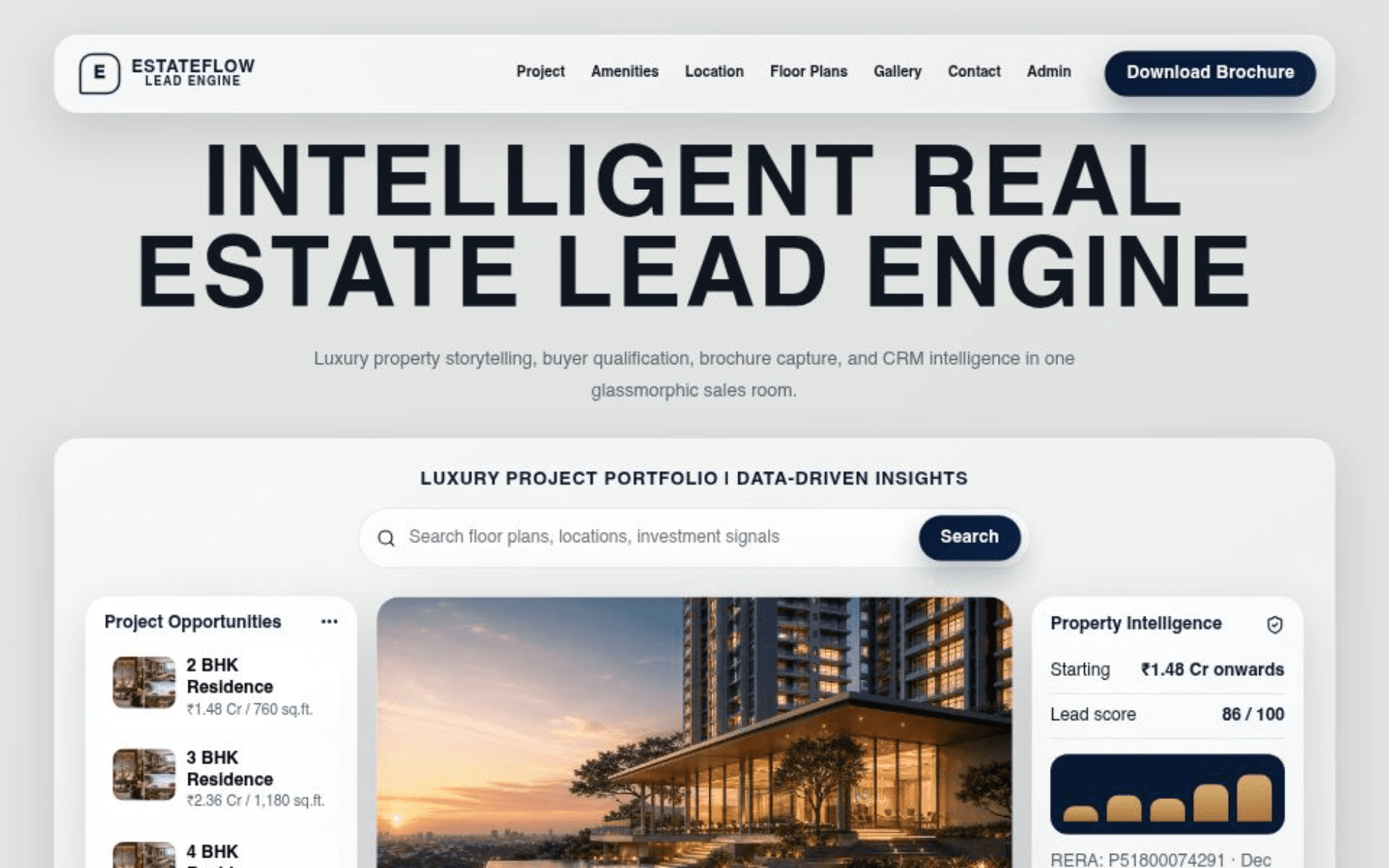 Real Estate Lead Engine website development case study